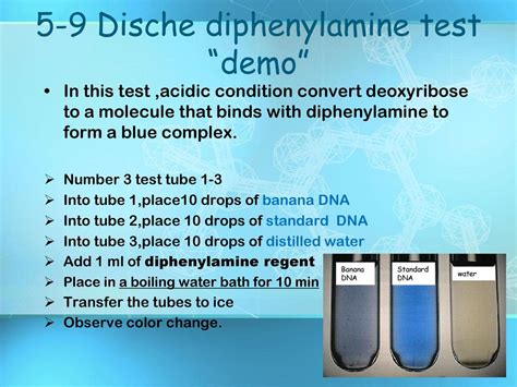 dische test|what color is the deoxyribose.
